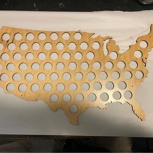 USA bottle cap collecting board